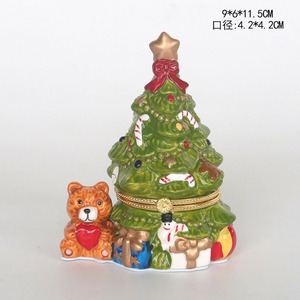 Velas Aromáticas de Cerámica <span class=keywords><strong>con</strong></span> Forma de Árbol de Navidad para Comercio Exterior al por Mayor - Adornos Decorativos de Escritorio <span class=keywords><strong>con</strong></span> un Lindo Osito y un Árbol de los Deseos - Product Image 6