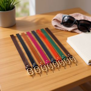 Cinturón de PU con Hebilla de Bloqueo KT y Placa Recta de 2.8cm para Mujer y Hombre, Accesorio de Moda - Product Image 2