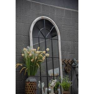 ART NEST HOME Farmhouse Country Style Decorative Shabby Chic Hanging Large <b>Framed</b> Floor Mirror Wood <b>Arch</b> Window Wall Mirror - Product Image 3