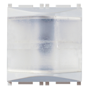 Lampe indicatrice prismatique blanche argentée 6 pouces (5,4 L x 5,3 H) pour montage sur panneau - Product Image 1