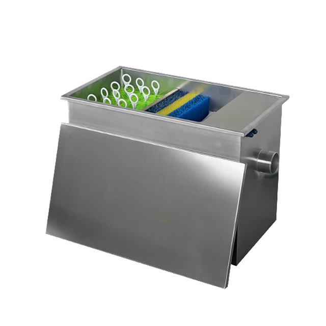 Cowater 10T Koi Pond Filter System UV Light Cotton Biochemical Filter Brush Stainless Steel Aquaculture Equipment