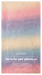 Benang Fancy Grosir Stok Besar Siap Kirim 3.8NM/1 Benang Ombre Semprot 65% Katun 31% Akrilik 4% Wol - Product Image 3
