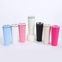 Vaso de acero inoxidable con pajita oculta, vasos de acero inoxidable sin BPA, vaso de acero inoxidable con doble pared aislante.