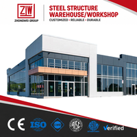 Acero en Sección H ZW AISC/CWB/CE/ISO9001, Acero Galvanizado C/Z, Estructura de Rejilla de Largo Alcance, Almacén Prefabricado Industrial