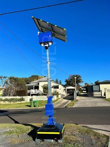 Chất lượng cao KhốI Kính thiên văn năng lượng mặt trời Powered tháp giám sát với <span class=keywords><strong>CCTV</strong></span> <span class=keywords><strong>Camera</strong></span> - Product Image 4