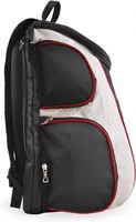 Sac de tennis vintage en polyester imperméable, capacité 30-40L, style tendance et fermeture éclair