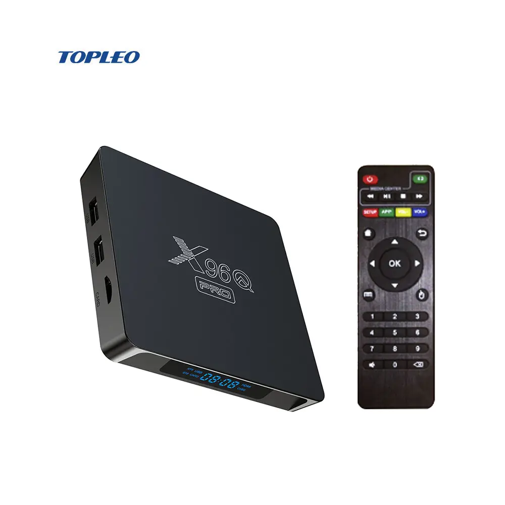Set-top boxes X96Q Pro Caixa de IPTV Caixa de Tv Android 10.0 K 3D 4 Inteligente com 2.4G 5G Wi-fi
