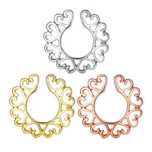 <strong>Fake</strong> <strong>Nipple</strong> Piercing Surgical Stainless Steel Heart Shape <strong>Nipple</strong> Clips <strong>Nipple</strong> Jewelry Non Piercing Fashion Body Jewelry