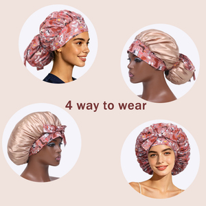 Cappello da Lavoro Jumbo Traspirante a Righe Unisex, con Fascia Elastica Posteriore, per Infermieri, Medici, Chirurghi, 100% Cotone - Product Image 3
