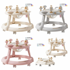 Déambulateur pour Bébé Multifonctionnel OEM ODM Personnalisé, Pliant en Plastique avec Musique, Poussoir et Siège, 4 en 1 avec Roues - Product Image 3