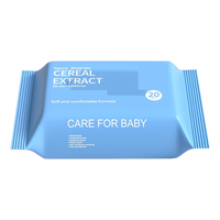 Lingettes humides OEM Nature Organic Water 80 pièces 20 pièces Soins de la peau Mains Bouche Bébé