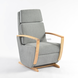 Silla Mecedora Gris para Bebés, con Cojín, para Lactancia Materna - Product Image 2