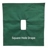 USMILEPET Vente en gros de draps chirurgicaux vétérinaires réutilisables 100% coton, fenêtrés, autoclavables, pour opérations sur chiens et chats