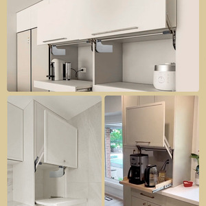 Tự làm mềm đóng dọc nâng hỗ trợ thanh nâng lên lên khí mùa xuân phần cứng Kit hệ thống cơ chế cho cửa tủ bếp - Product Image 5