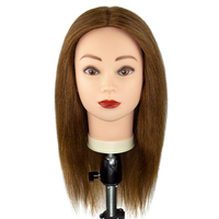 Sortie d'usine cosmétologie 100% réel Salon de cheveux humains pratique coiffeur formation tête Mannequin poupée factice tête de Mannequin