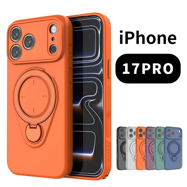 Strong Magnetic TPU Kickstand Phone Case for 17 Pro Max with Drop Protection & Anti-Scratch