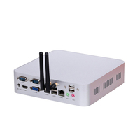 Mini PC compact robuste, ordinateur silencieux, double LAN, 2 COM, USB, HD, VGA, SSD avec design VESA pour une large gamme d'applications