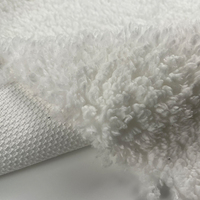 Tissu Sherpa en Fausse Coton Polaire Tricoté Simple Face pour Pyjamas et Chaussettes d'Intérieur Automne-Hiver