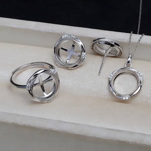 Ensemble de boucles d'oreilles pendantes sans broche en argent S925, accessoires de bricolage avec perle Mabe de 11 mm et base plate plaquée or de 20 mm, taille 4066 - Product Image 1