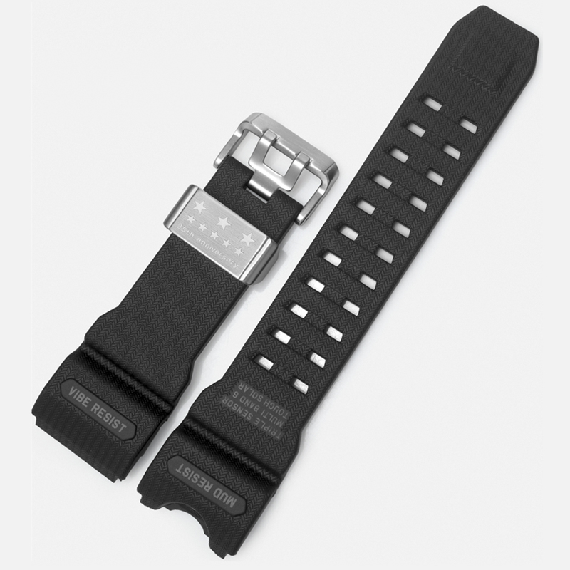 Boucle argentée Bracelet noir