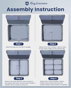 Porta scarpe per auto con cerniera grande Organizer per bagagliaio da Golf custodia pieghevole resistente all'acqua Design alla moda per <span class=keywords><strong>borse</strong></span> da viaggio - Product Image 3