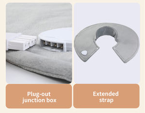 Cuscino Massaggiante Elettrico con Peso e Riscaldamento per Spalle, 9 Impostazioni di Calore, Spegnimento Automatico 2 Ore, Lavabile, per Uso Invernale - Product Image 4