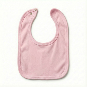 Babero de algodón de color liso personalizado al por mayor, protector de vientre, toalla para la saliva, paño suave para eructos para bebés recién nacidos, niños y niñas, lactancia - Product Image 4