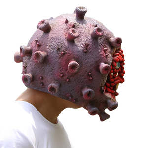 Máscara de Látex de Halloween con Diseño de Virus, Talla Única, Accesorio para Disfraces y Fiestas - Product Image 5