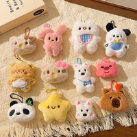 Porte-clés en peluche personnalisé, fabricant de personnages, prix bas, mini porte-clés promotionnel en peluche, porte-clés en peluche animal mignon