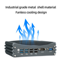 Mini PC Industrial sin Ventilador Intel Core I5-8257U, Chasis de Servidor Industrial de Aluminio, 8 USB, HD, VGA, Linux/Windows