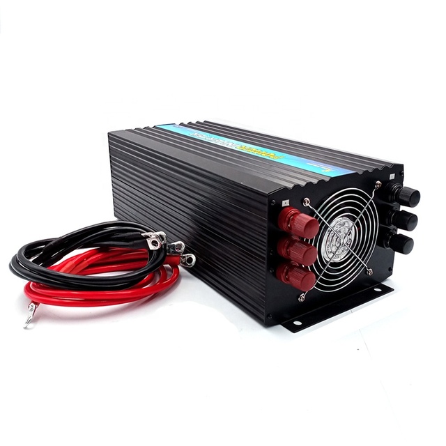 PASS POWER 3000 Watt High Frequency Pure Sine Wave Power Inverter 6000W Peak DC 12V to 220V AC