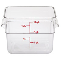 Conteneur carré pour aliments 11 L, sans couvercle Cambro 12Sfscw
