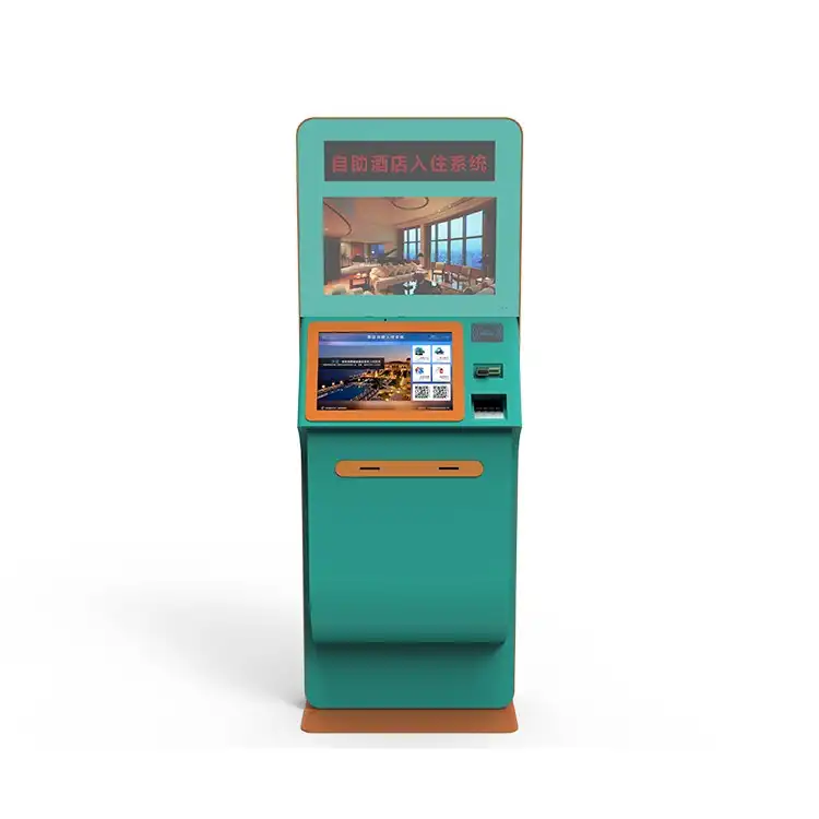 19 "Kiosktouch Screen Hotel Lobby Kiosk 22" Betaling Machine Ziekenhuis Informatie Kiosk Terminal Bank Atm Machine