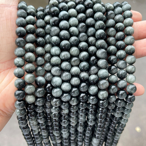 LINK JD GEMS JD Cuentas espaciadoras sueltas redondas <span class=keywords><strong>de</strong></span> <span class=keywords><strong>piedra</strong></span> <span class=keywords><strong>ojo</strong></span> <span class=keywords><strong>de</strong></span> águila natural <span class=keywords><strong>de</strong></span> calidad 5A, tamaño a elegir 6/8/10/12mm, para fabricación <span class=keywords><strong>de</strong></span> joyas - Product Image 5