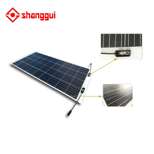 RV Solar Kit with Semi Flexible Monocrystalline Solar Panel and MPPT Charge Controller for Caravan Boat