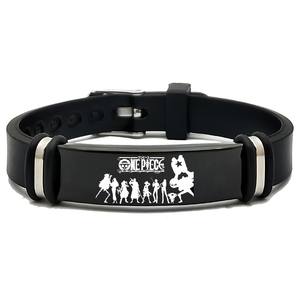 Anime One Piece Bracelet Luffy Zoro Law Sanji Bounty Wanted Circular Bangle Halloween <span class=keywords><strong>Homme</strong></span> Femme Cosplay Prop Accessoire Cadeaux - Product Image 4