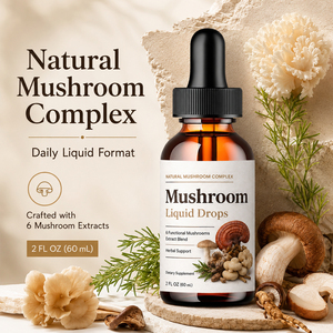 Venta Directa de Suplementos de Extracto de Hongo Multifuncional en Gotas Líquidas de 60 ml, Dosis de 2 ml, Calidad Certificada para Todas las Edades, Incluyendo Recién Nacidos - Product Image 2