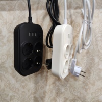 Multiprise Vastfafa 16A avec 6 prises européennes et 4 ports USB, en ABS+PC, certifiée CE, pour salon et coin canapé