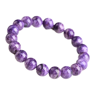 DS באיכות גבוהה טבעי סגול צ'ארואיט צמידים חרוטים קריסטל מלוטשים פנג שואי סִגְנוֹן נושא אהבה למכירה - Product Image 5