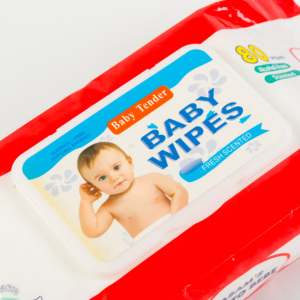 Одноразовые Детские дезинфицирующие влажные салфетки чувствительные детские влажные салфетки 60/80 шт. в пакетах OEM GSM Babywipes - Product Image 3