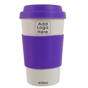 Vaso de Café de Fibra de Bambú de 12 oz, Reciclable, Ecológico, Apto para Microondas, Regalo Promocional, con Logotipo Personalizado - Product Image 3