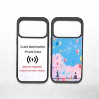 Coque de téléphone vierge 2D à sublimation par transfert thermique et recharge sans fil, pour iPhone 17 Pro, Fourniture d'usine