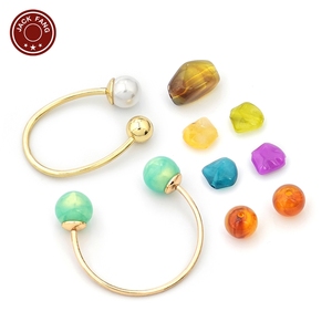 อุปกรณ์ตกแต่งชุดว่ายน้ำบิกินี่แบบกำหนดเอง ตัวล็อครูปทรงแปลกตา ตัวล็อคโลหะสำหรับชุดเดรสผู้หญิง ประดับด้วยลูกปัดและห่วงโลหะ - Product Image 3