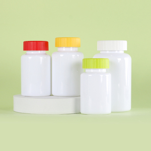 White PET Plastic <b>Pill</b> <b>Bottle</b> 100ml 110ml 175ml 260ml 300ml Pharmaceutical Grade Capsule Vitamin Medicine Container - Product Image 2