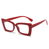 Monture optique carrée tendance pour femmes, lunettes élégantes à verres plats, nouvelle arrivée, lunettes filtrant la lumière bleue pour ordinateur pour femmes