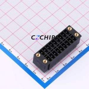 DB2EVHBM-3.81-2*9P-BK Plug-in Terminal Block Through hole,P=3.81mm Board-to-Board / Socket - Closed Screw Fixing 2x9P 3.81mm - Product Image 1