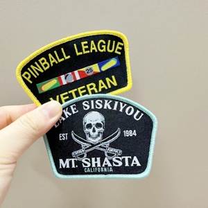 Parche tejido personalizado notable para coser en el respaldo para el borde de los disfraces y la Insignia <span class=keywords><strong>teatral</strong></span> de gancho y bucle - Product Image 1