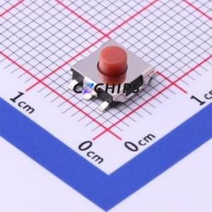 UK-B0230-G3.7-250 Tactile Switch SMD-4P,6.2x6.2mm Switch Single Pole Single Throw Round Button 2.5N Vertical Mount - Product Image 1