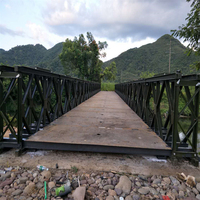 Pont en acier galvanisé à chaud HD200 à vendre, ponts Bailey, ponts Bailey à un seul voile à deux étages