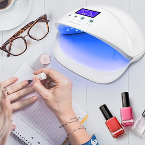 Lámpara de <span class=keywords><strong>uñas</strong></span> <span class=keywords><strong>UV</strong></span> <span class=keywords><strong>para</strong></span> <span class=keywords><strong>uñas</strong></span> de Gel polaco 50W curado con Rnfrared tratamiento físico gran espacio manicura recomienda - Product Image 1